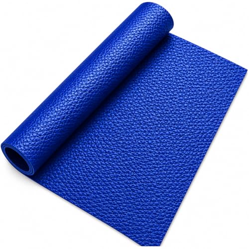 Bioleather Blue Nappa Textured Mango Bioleather Sheet, Vegan